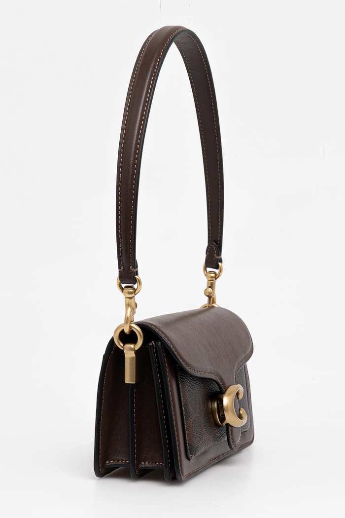 Accessories Coach leather handbag Tabby CY200 brown