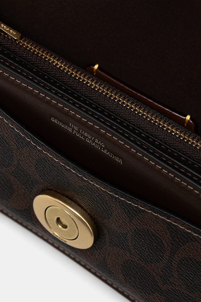 Coach leather handbag Tabby CY200 brown