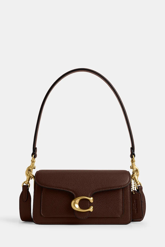 Coach Tabby Shoulder Bag 20 λείο δέρμα καφέ CY201