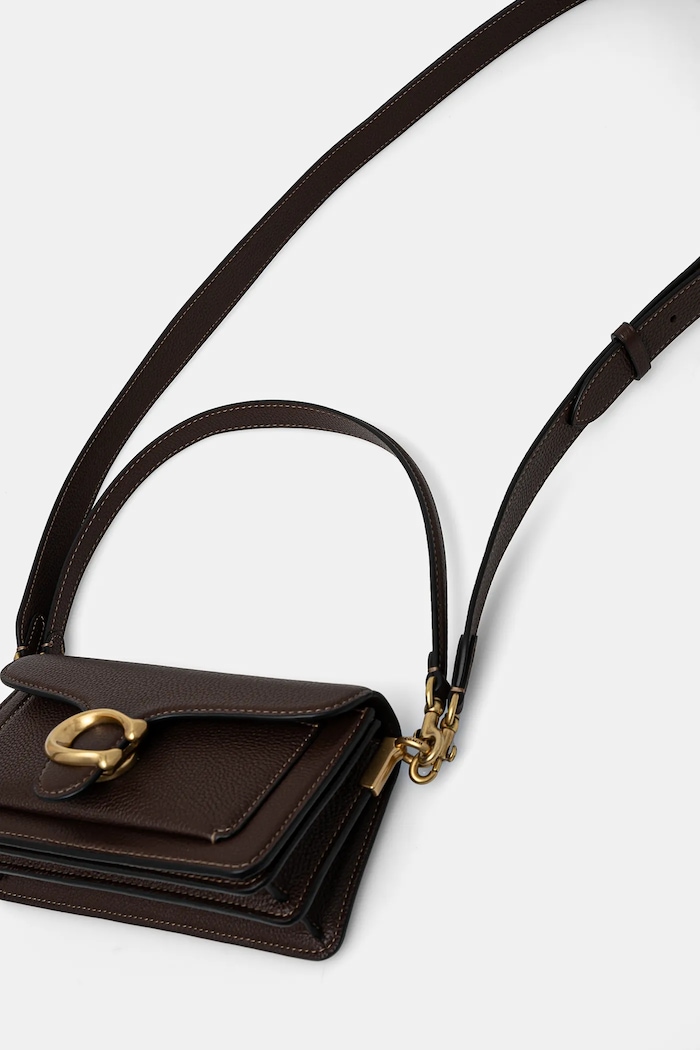 Шкіряна сумочка Coach Tabby Shoulder Bag 20 CY201 коричневий