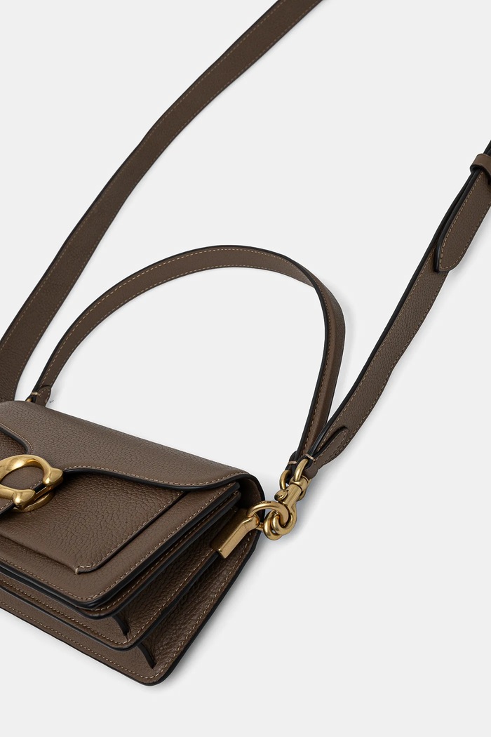 Kožená kabelka Coach Tabby Shoulder Bag 20 CY201 hnedá