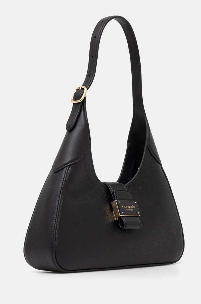 Usnjena torbica Kate Spade KI460 črna AW24