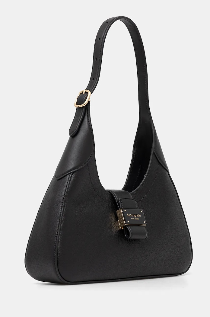 Usnjena torbica Kate Spade KI460 črna AW24