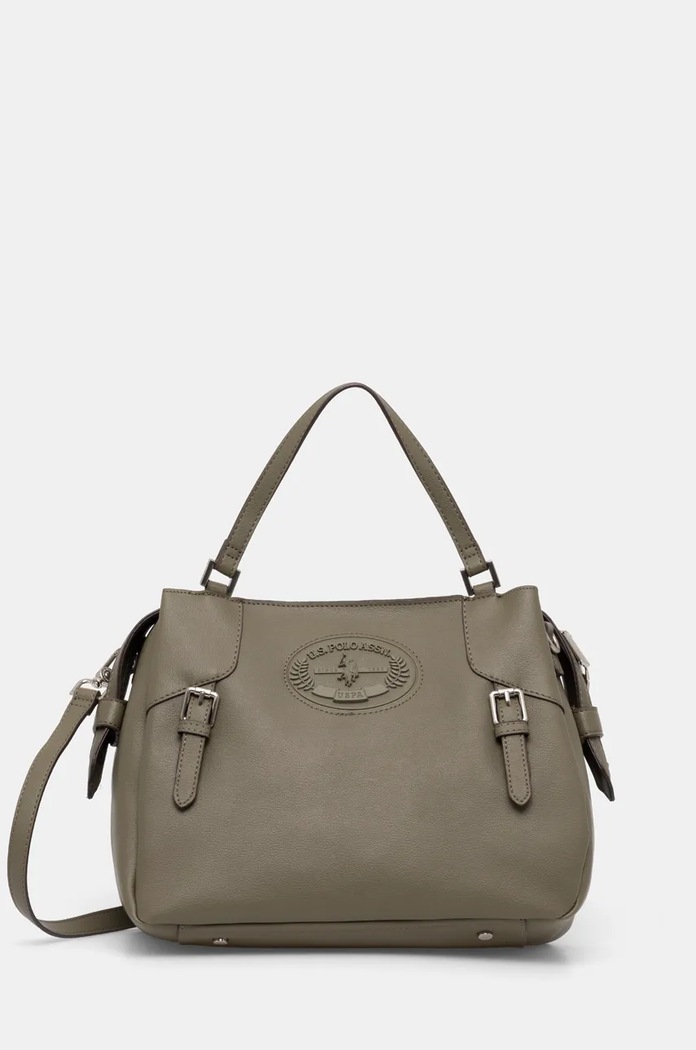 Torba U.S. Polo Assn. Retro natpis zelena BIURQ8429WVW