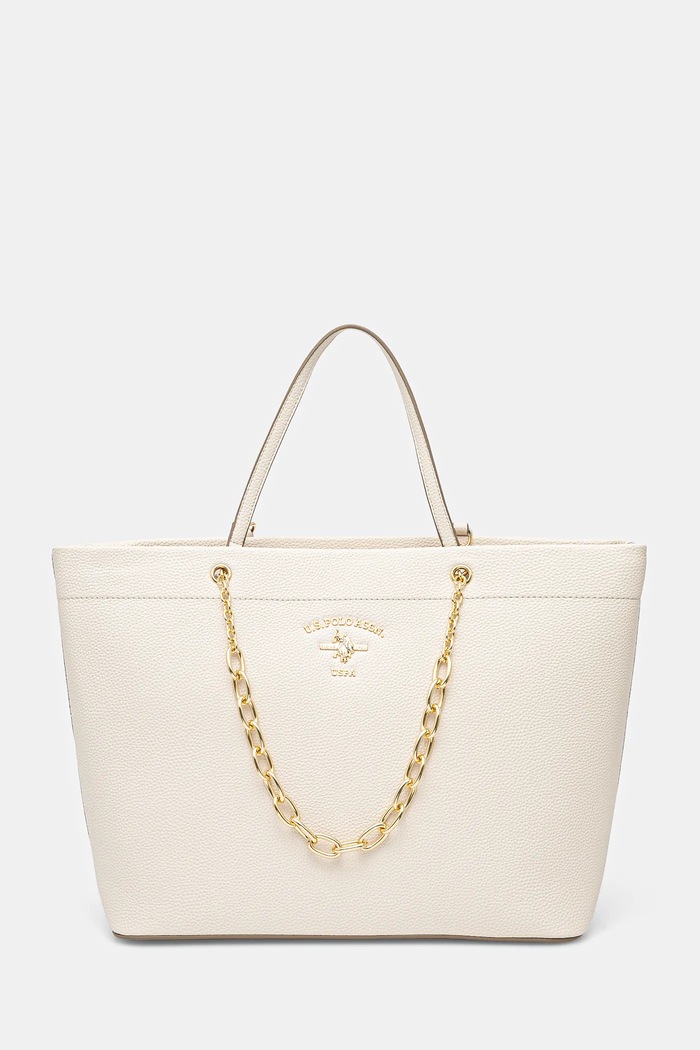 U.S. Polo Assn. torebka Stanford mieści A4 beżowy BEUSS6369WVP