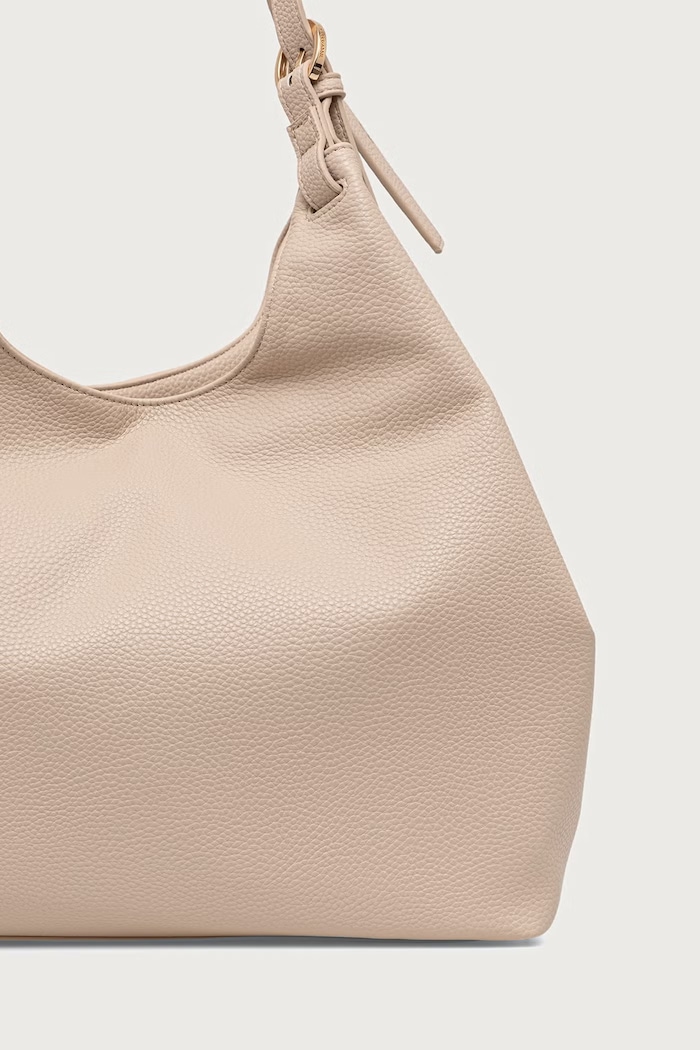 Akcesoria U.S. Polo Assn. Torebka hobo damska z imitacji skóry Stanford BIUSS8372WVP beżowy