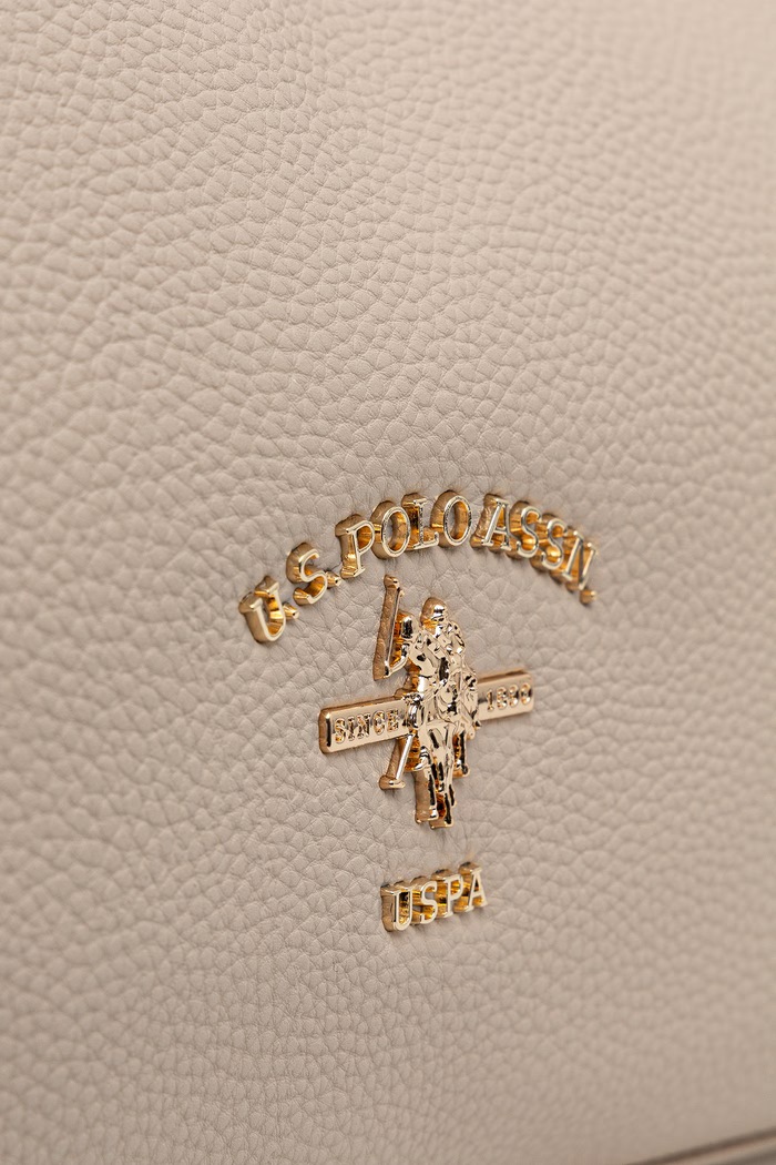Torebka hobo damska z imitacji skóry Stanford U.S. Polo Assn. BIUSS8372WVP beżowy