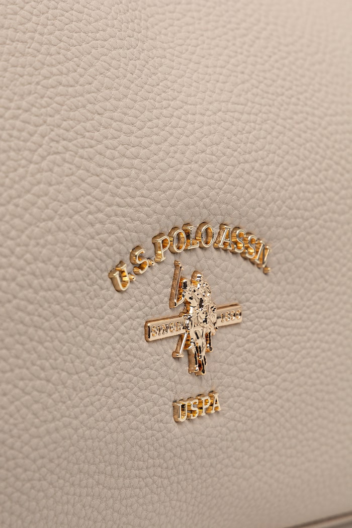 Torebka hobo damska z imitacji skóry Stanford U.S. Polo Assn. BIUSS8372WVP beżowy