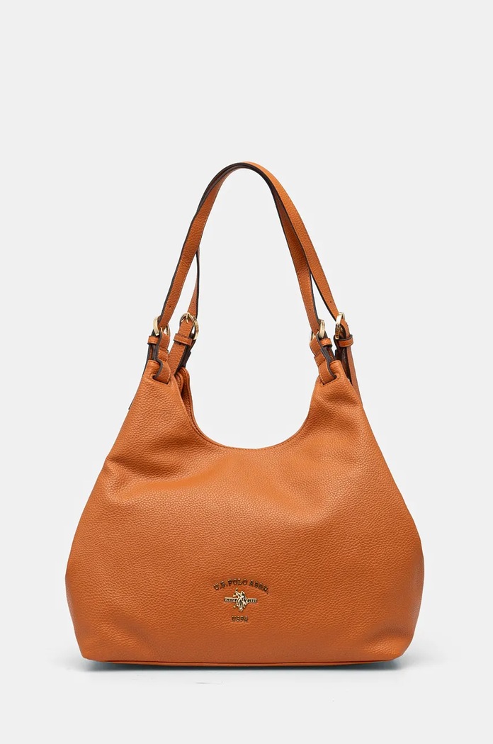 U.S. Polo Assn. torebka hobo damska z imitacji skóry Stanford mieści A4 pomarańczowy BIUSS8372WVP