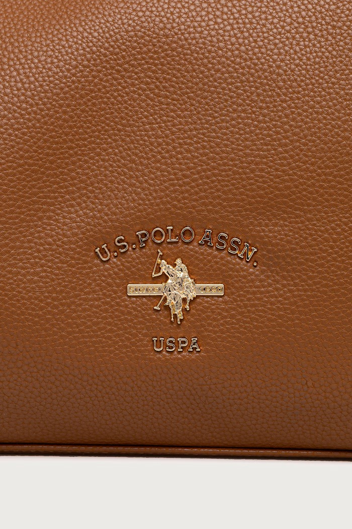 Torebka hobo damska z imitacji skóry Stanford U.S. Polo Assn. BIUSS8372WVP brązowy