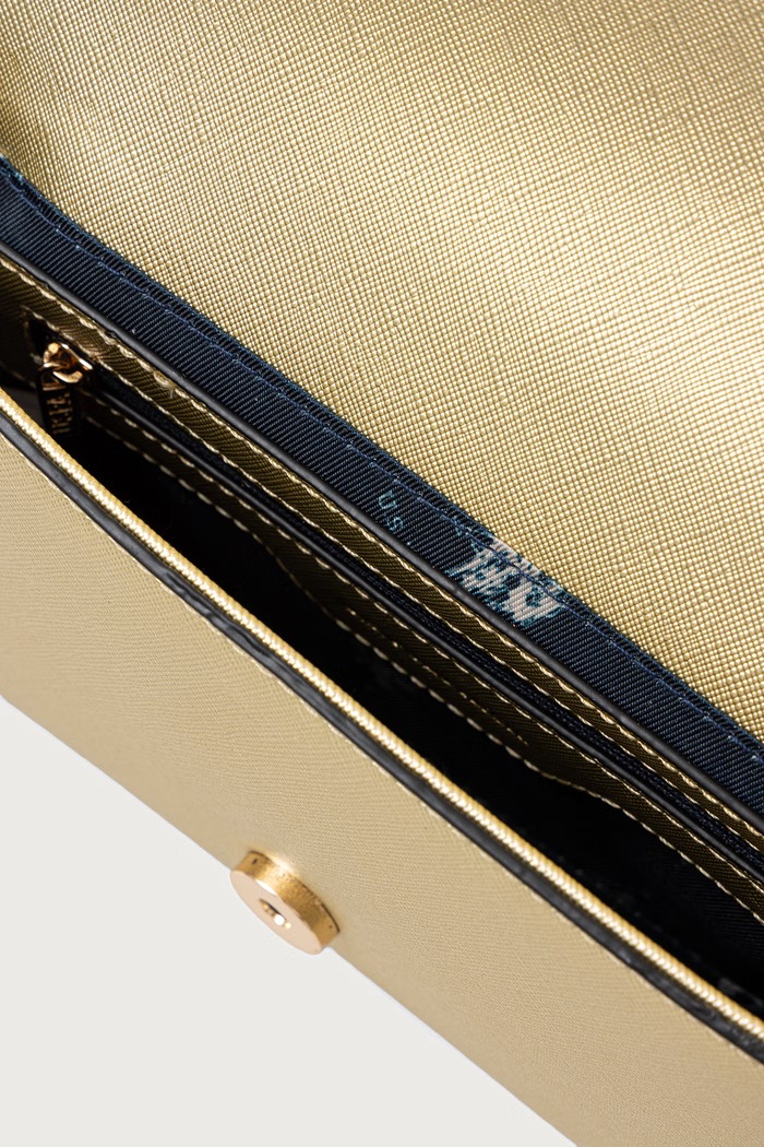 Crossbody kabelka dámska z imitácie kože Ceremony U.S. Polo Assn. zlatá BEUQC6456WVP