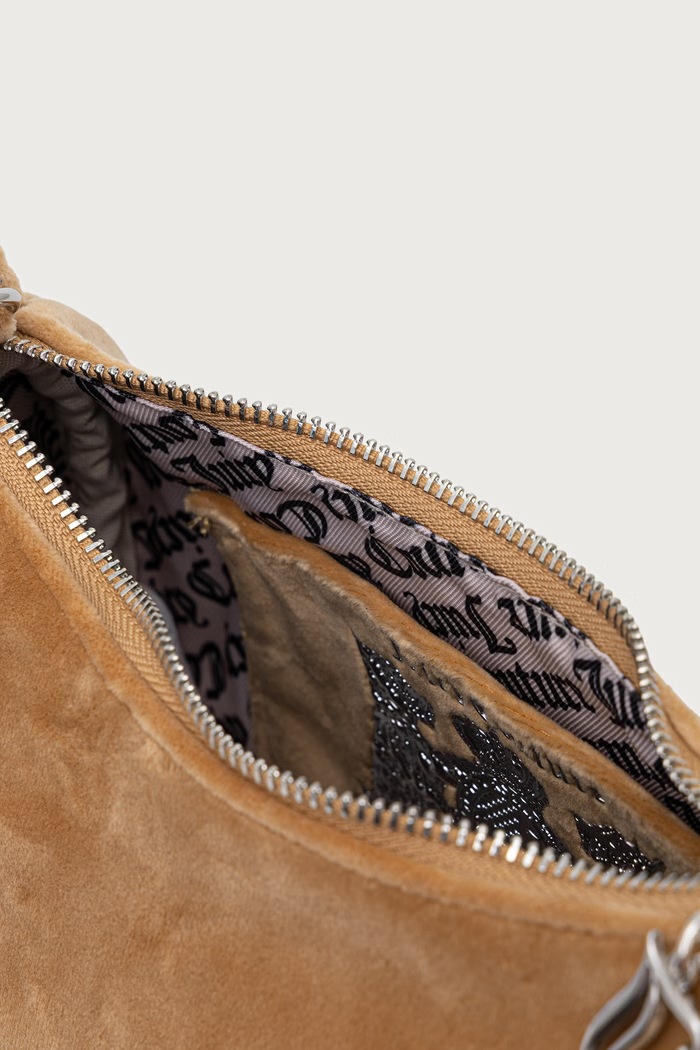 Mala torba hobo za žene od velura Blossom Juicy Couture bež BIJL55311WPO