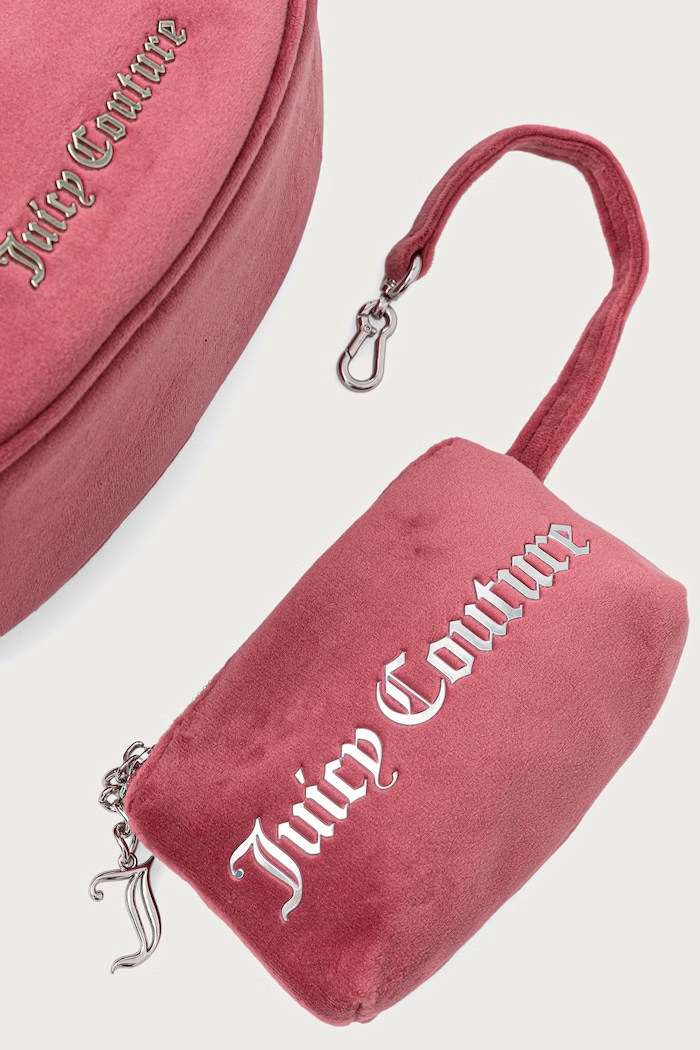 Mala torba hobo za žene od velura Blossom Juicy Couture BIJL55311WPO roza