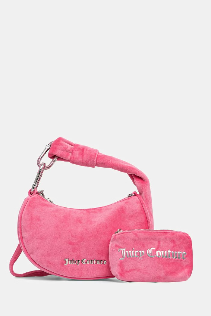 Juicy Couture hobo kabelka dámská velurová Blossom růžová BIJL55311WPO