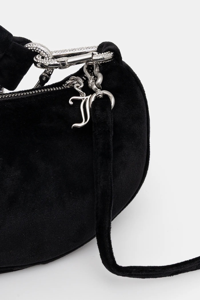 Accesorii Juicy Couture hobo bag pentru femei de velur Blossom BIJL55311WPO negru