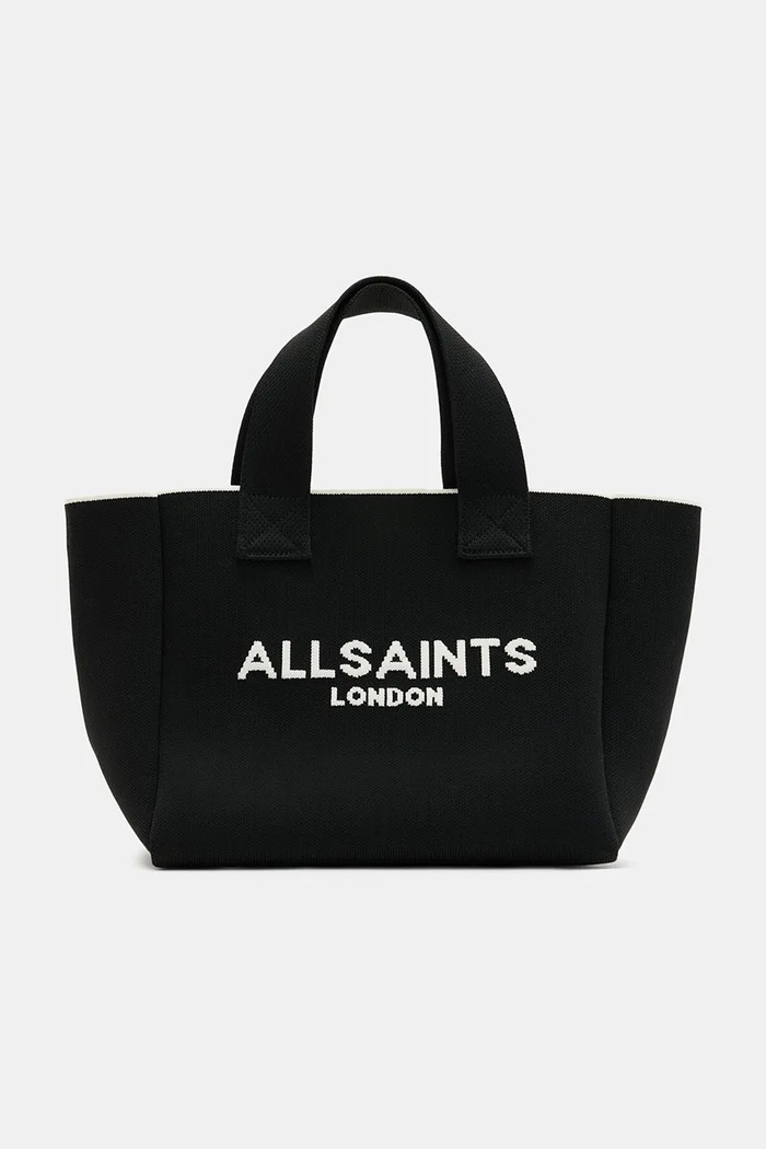 Τσάντα AllSaints IZZY MINI υφασμάτινο μαύρο W237XA