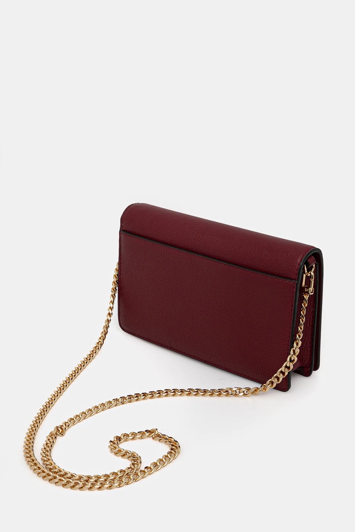 MICHAEL Michael Kors geantă de piele burgundia 32T4GJ6C2L