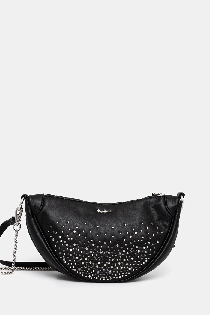 Kabelka Pepe Jeans NADINE SHINY nášivka černá PL031607