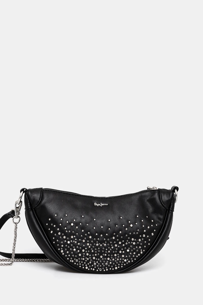 Kabelka Pepe Jeans NADINE SHINY nášivka černá PL031607
