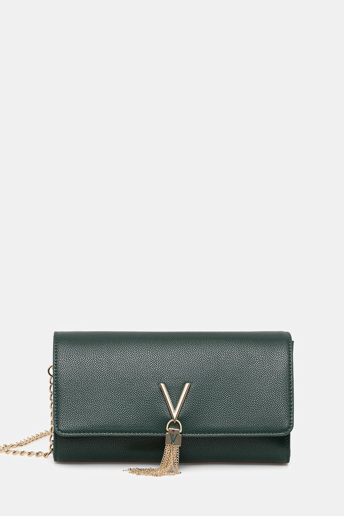 Listová kabelka Valentino Bags imitácia kože zelená VBS1R401G