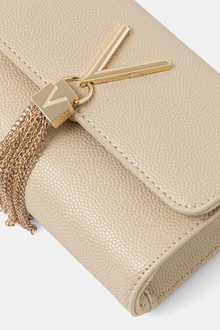 Чанта Valentino Bags бежов VBS1R403G