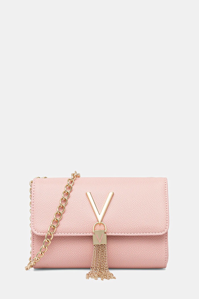 Kabelka Valentino Bags hladký růžová VBS1R403G