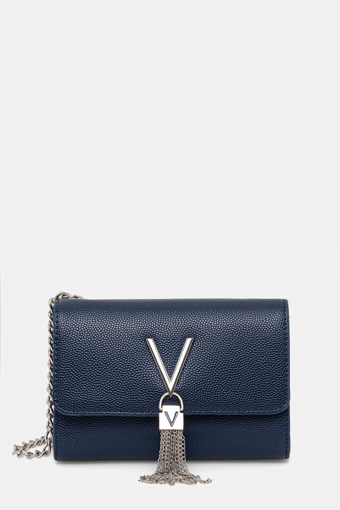 Kabelka Valentino Bags jednofarebný tmavomodrá VBS1R403G
