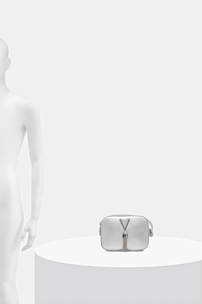 Τσάντα Valentino Bags VBS1R409G ασημί