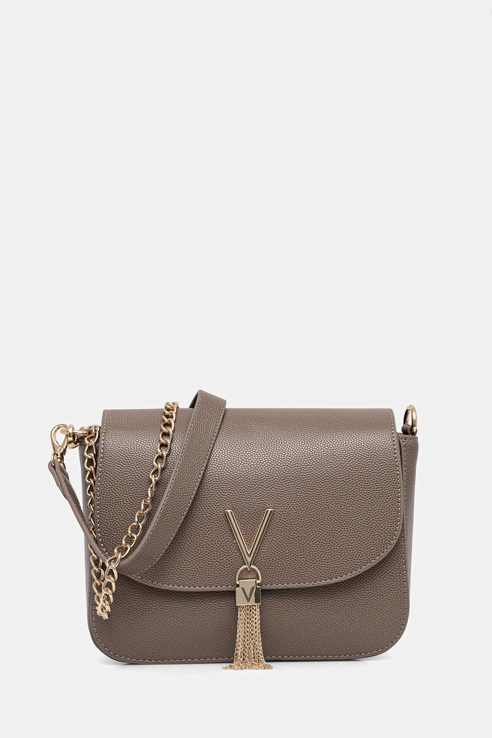 Kabelka Valentino Bags hladký hnědá VBS1R404G