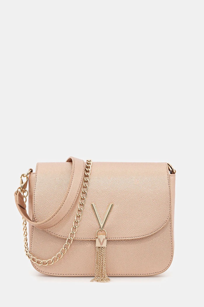 Kabelka Valentino Bags hladký zlatá VBS1R404G