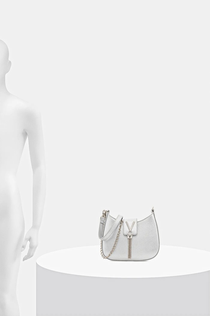 Kabelka Valentino Bags stříbrná VBS1R417G