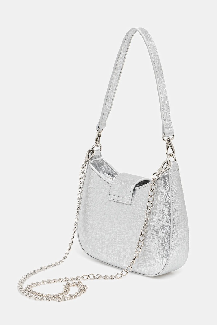 Doplňky Kabelka Valentino Bags VBS1R417G stříbrná