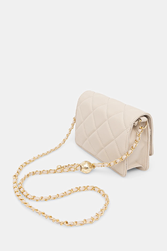 Accesorii Valentino Bags geantă crossbody pentru femei cu imitație de piele VBS3KK52R bej