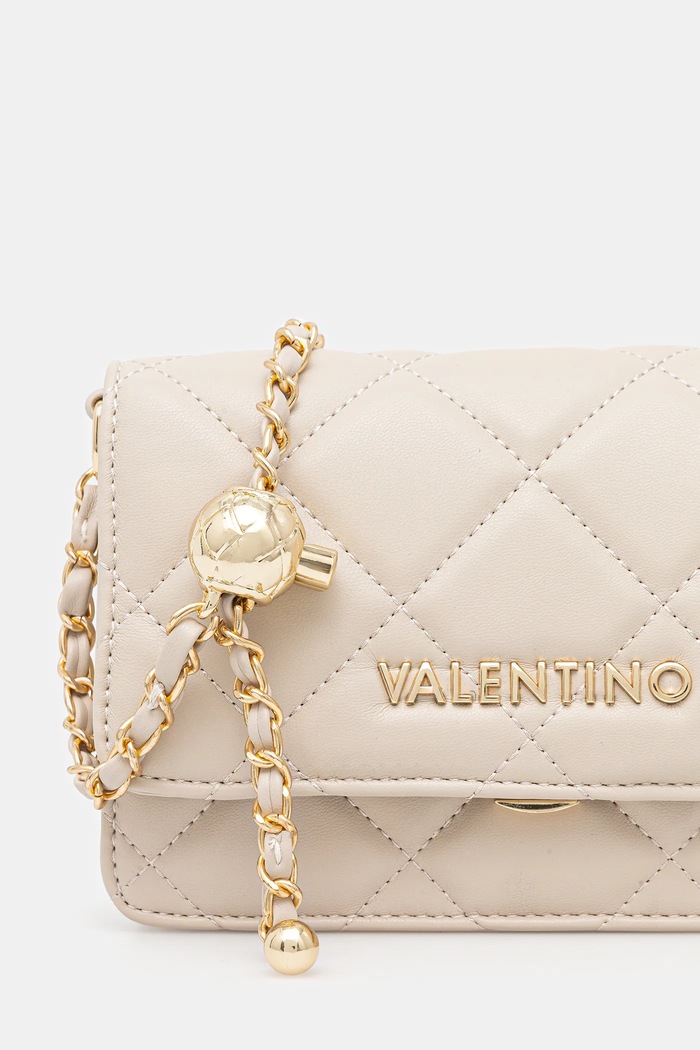 Valentino Bags geantă crossbody pentru femei cu imitație de piele bej VBS3KK52R