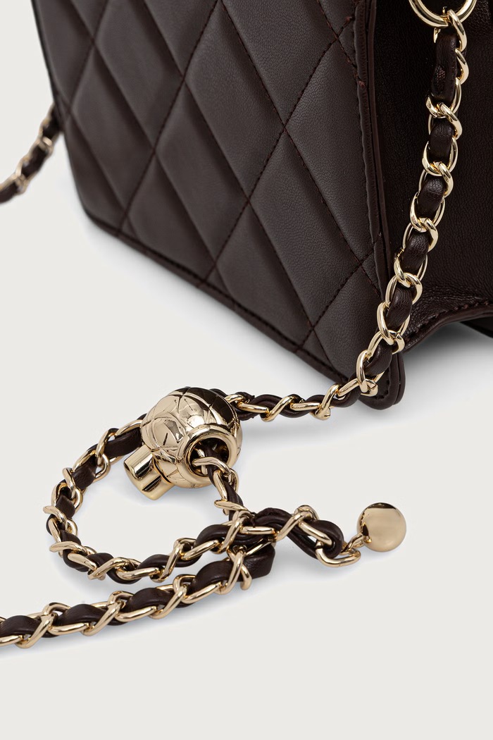 Torebka crossbody damska z imitacji skóry Valentino Bags VBS3KK52R brązowy