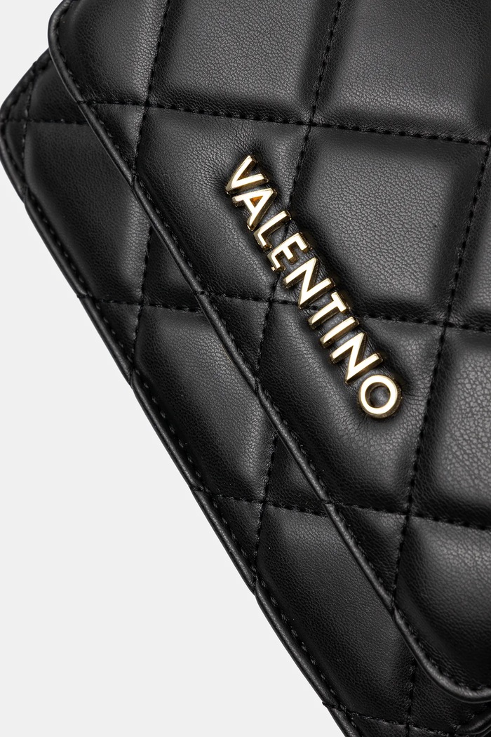 Valentino Bags crossbody kabelka dámska z imitácie kože čierna VBS3KK52R