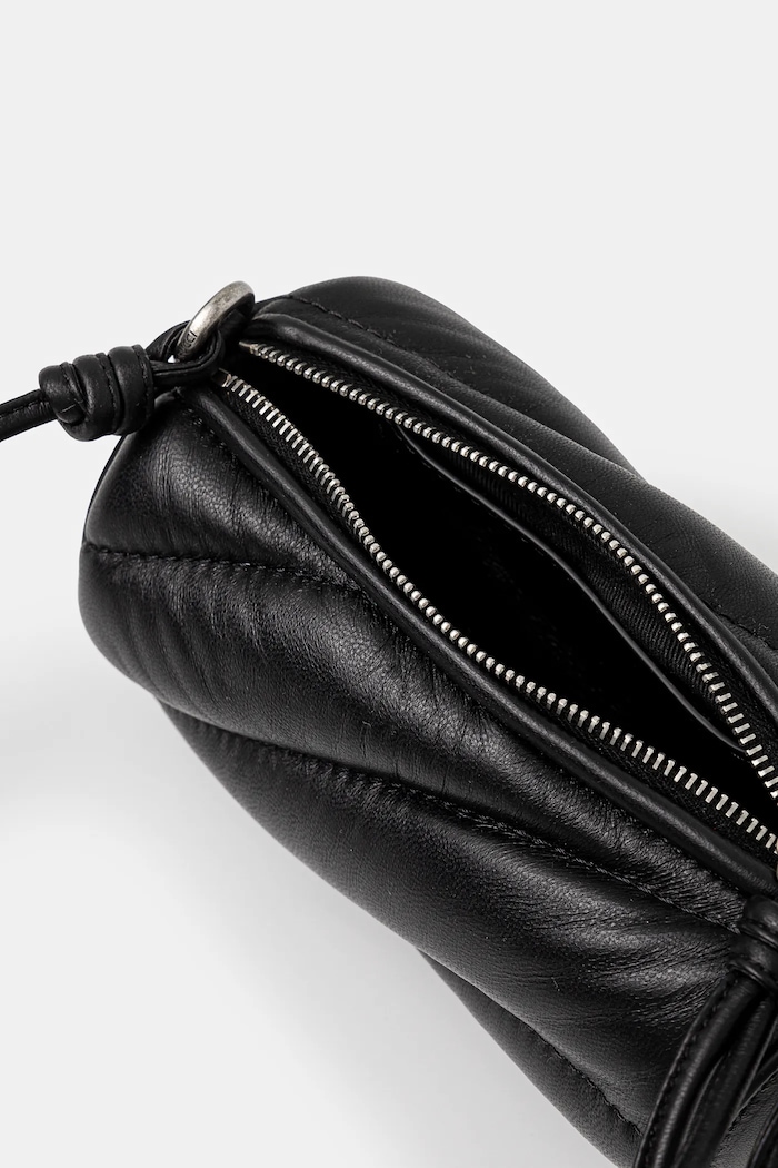 Poseta de piele Leather Micro Mella Bag Fiorucci negru U01FMASL005LE04BK01