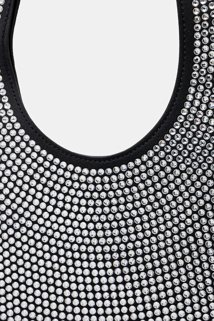 Сумочка Coperni Crystal-Embellished Mini Heart Tote чорний COPBA14BIS455
