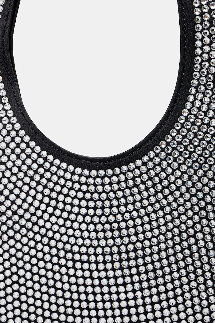 Сумочка Coperni Crystal-Embellished Mini Heart Tote чорний COPBA14BIS455