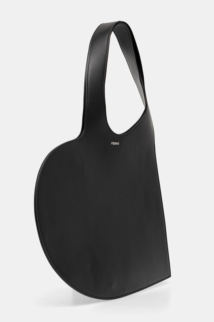Kožna torba Coperni Heart Tote COPBA14405 crna AA00