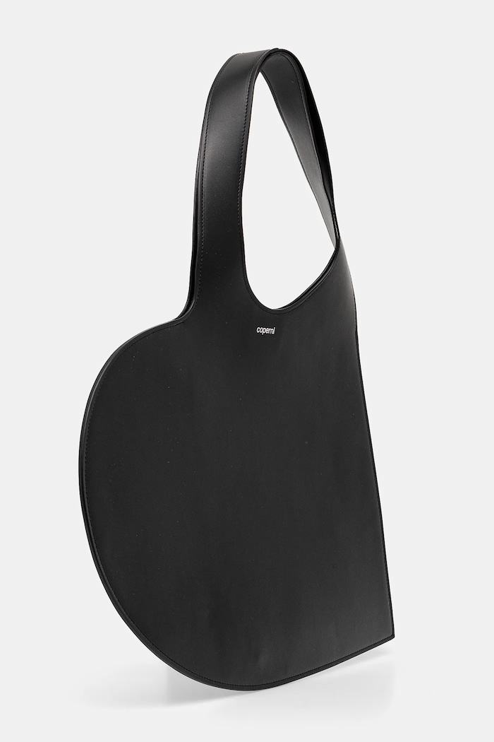 Kožna torba Coperni Heart Tote COPBA14405 crna AA00