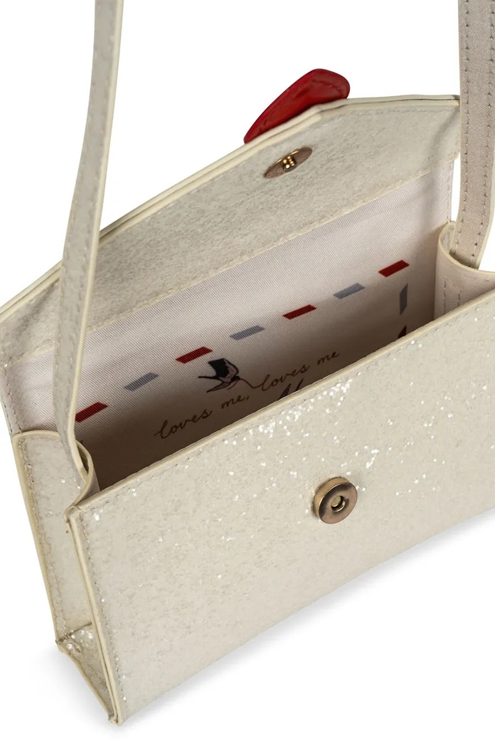 Detská kabelka Konges Sløjd LOVE LETTER BAG béžová KS101572