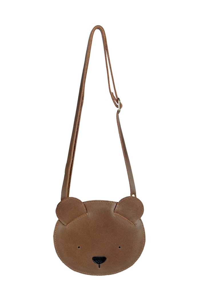 Donsje geanta de mana din piele pentru copii Britta Classic Purse Bear nu incape in A4 maro 5001001.