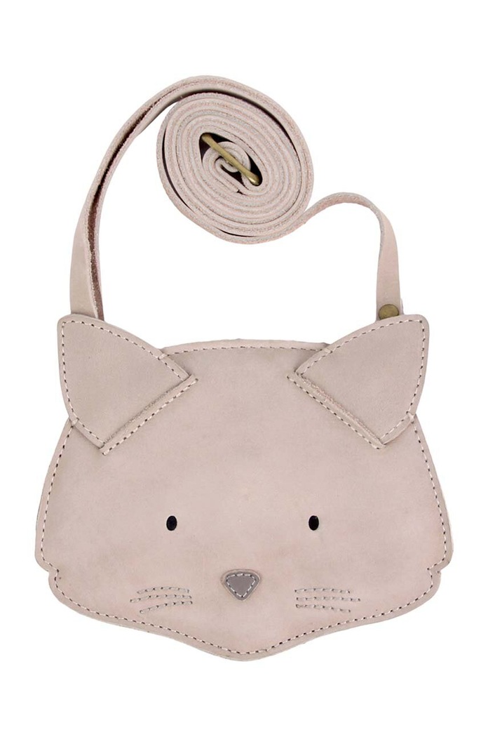 Dievča Detská kožená kabelka Donsje Britta Classic Purse Cat 5001012. béžová