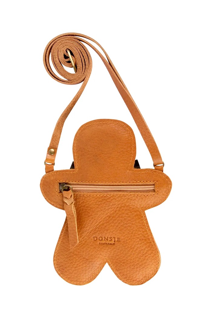 Κοριτσίστικα Παιδική δερμάτινη τσάντα Donsje Britta Exclusive Purse Gingerbread 5002015 πορτοκαλί