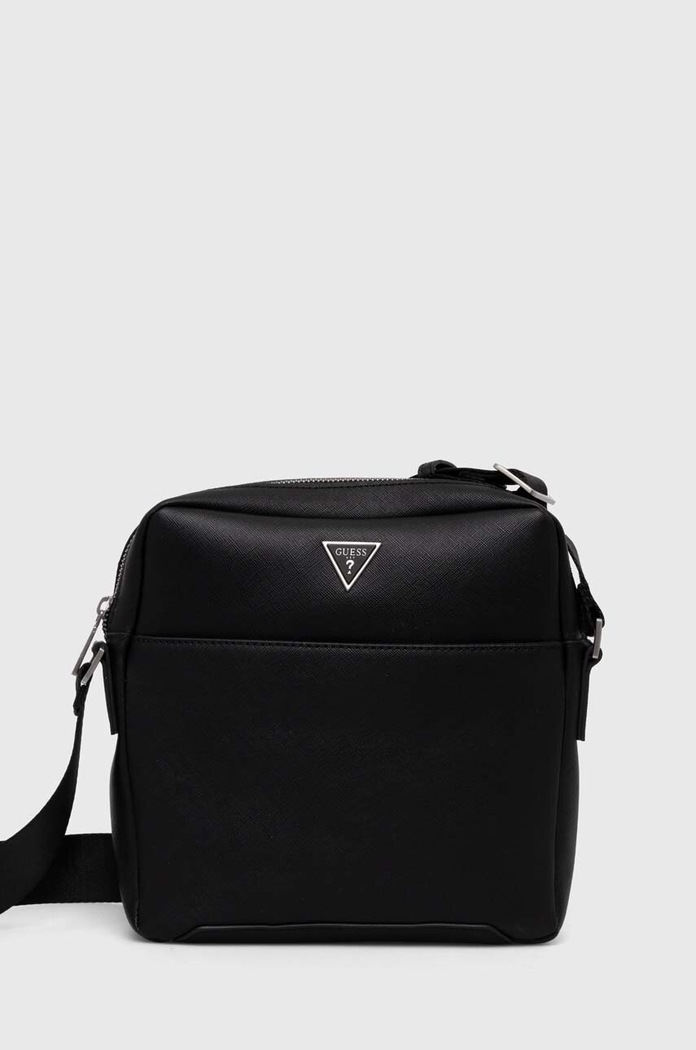 Ledvinka Guess TORINO hladký černá HMTOSA.P4258