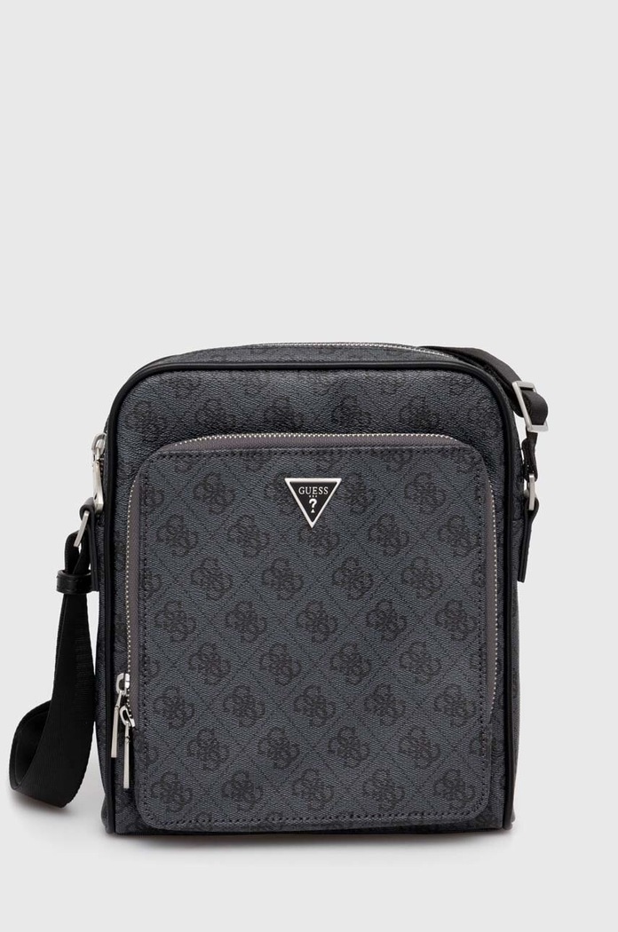 Malá taška Guess MILANO imitácia kože čierna HMMILO.P4260