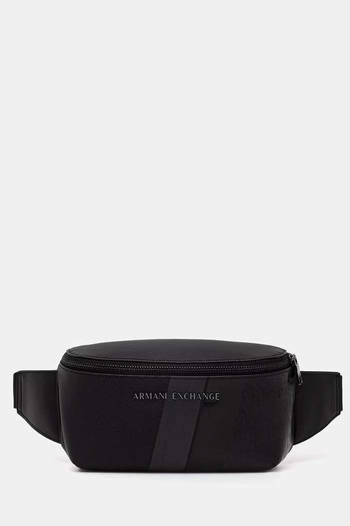 Armani Exchange pasna torbica moška iz umetnega usnja črna XM000165.AF11935