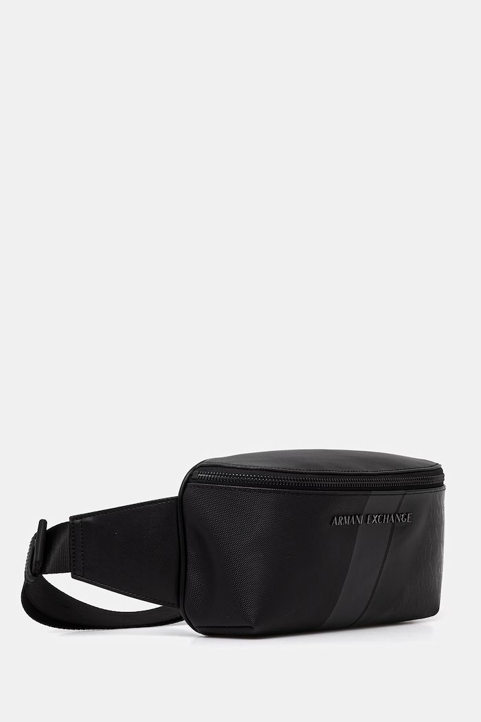 Armani Exchange pasna torbica moška iz umetnega usnja XM000165.AF11935 črna SS26