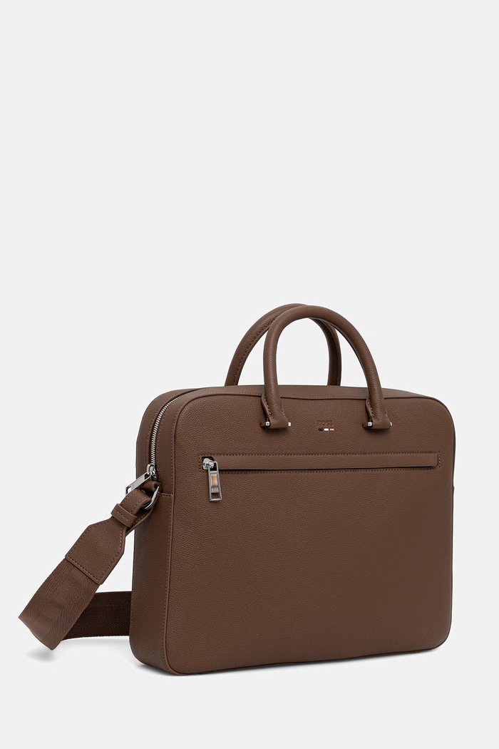 BOSS сумка для мужчин из искусственной кожи Ray_S doc case N. 50536498 коричневый SS26